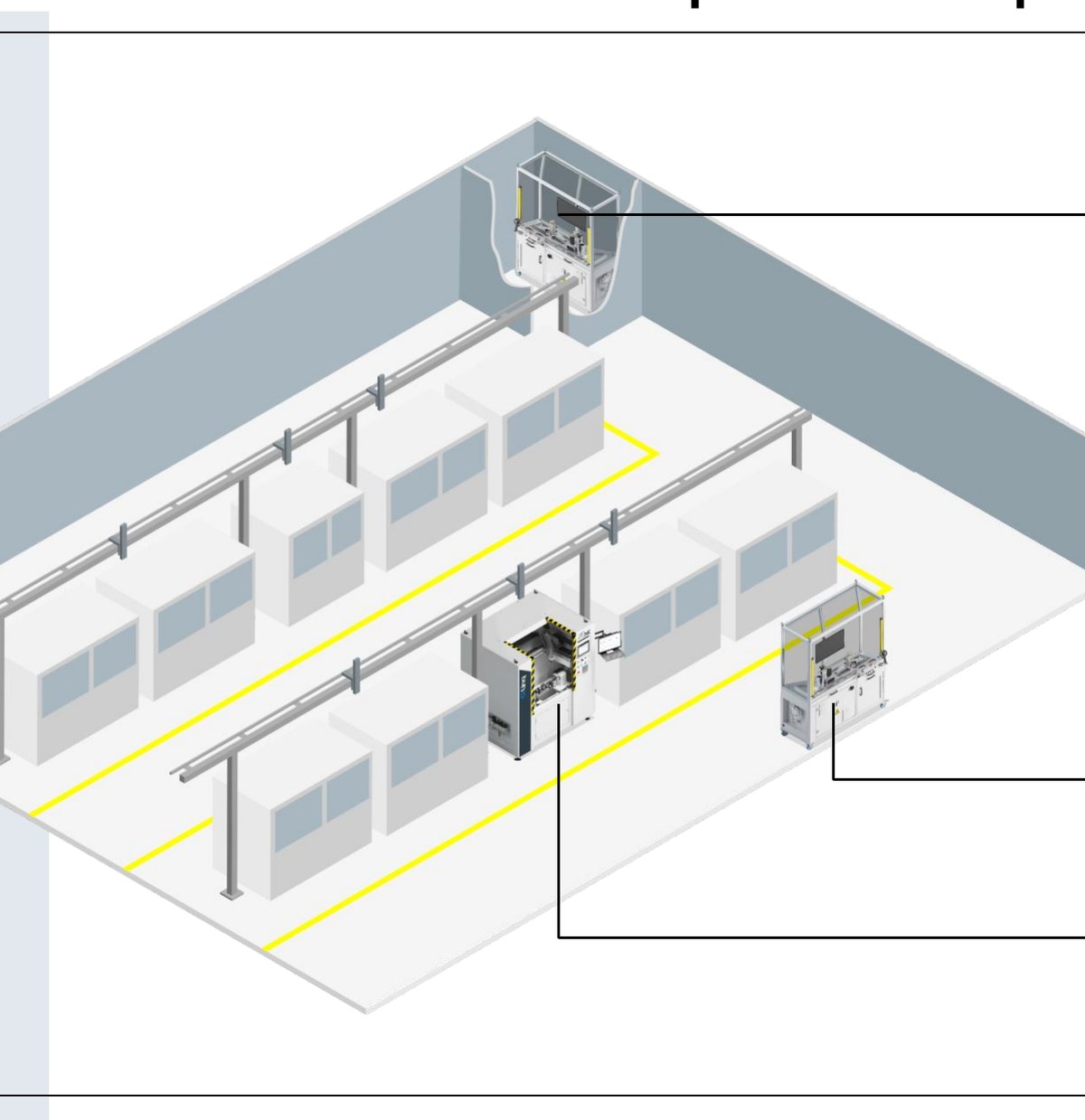 Esquema de planta con las tres configuraciones: laboratorio, control frecuencial y control 100% en línea