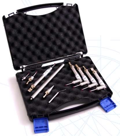 Maletín con el juego de palpadores y extensiones Metronor